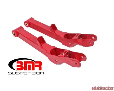 BMR Suspension Rear Lower Control Arms Poly Bushings Non-adjustable Red Chevrolet SS | Camaro | Pontiac G8 2008-2017 - TCA028R