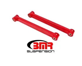 BMR Suspension Lower Control Arms Poly Bushings Non-adjustable Boxed Red Ford Mustang 2005-2014