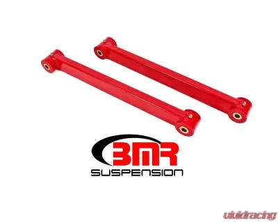 BMR Suspension Lower Control Arms Poly Bushings Non-adjustable Boxed Red Ford Mustang 2005-2014 - TCA032R