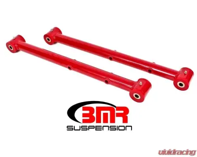 BMR Suspension Lower Control Arms Poly Bushings DOM Non-adjustable Red Buick Grand Sport | Chevrolet Malibu | Oldsmobile 442 | Pontiac GTO 1964-1972 - TCA034R
