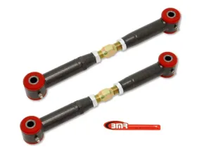 BMR Suspension Toe Rods Rear Polyurethane Bushings Adjustable Black Chevrolet Camaro 2010-2015 | SS 14-17 | Pontiac G8 2008-2009