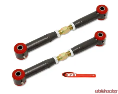 BMR Suspension Toe Rods Rear Polyurethane Bushings Adjustable Black Chevrolet Camaro 2010-2015 | SS 14-17 | Pontiac G8 2008-2009 - TR003H