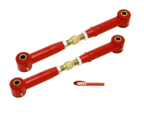 BMR Suspension Toe Rods Rear Polyurethane Bushings Adjustable Red Chevrolet Camaro 2010-2015 | SS 14-17 | Pontiac G8 2008-2009