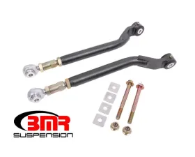 BMR Suspension Toe Rods Rear Delrin/Rod End Combo On-car Adjustable Black Dodge Challenger 2008-2019