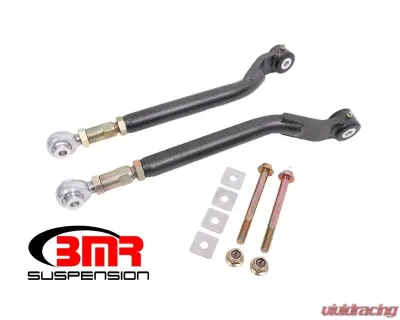 BMR Suspension Toe Rods Rear Delrin/Rod End Combo On-car Adjustable Black Dodge Challenger 2008-2019 - TR110H