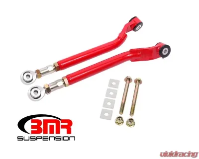 BMR Suspension Toe Rods Rear Delrin/Rod End Combo On-car Adjustable Red Dodge Challenger 2008-2019 - TR110R