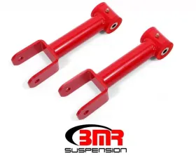 BMR Suspension Upper Control Arms Polyurethane Bushings DOM Non-adjustable Red Ford Mustang 1979-2004