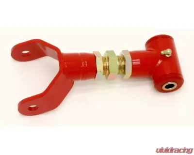 BMR Suspension Upper Control Arms Rear Polyurethane Bushings DOM On-car Adjustable 9 Inch Red Ford Mustang 2005-2010 - UTCA027R
