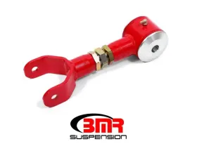 BMR Suspension Upper Control Arm Poly Bushing DOM On-car Adjustable Red Ford Mustang 2011-2014