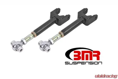 BMR Suspension Upper Control Arms Adjustable Rod Ends DOM, On-car Black Buick Skylark | Chevrolet Malibu | Oldsmobile 442 | Pontiac GTO 1964-1967 - UTCA044H