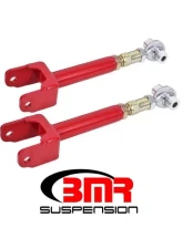 BMR Suspension Upper Control Arms Adjustable Rod Ends DOM, On-car Red Buick Skylark | Chevrolet Malibu | Oldsmobile 442 | Pontiac GTO 1964-1967                                     - UTCA044R - Image 2