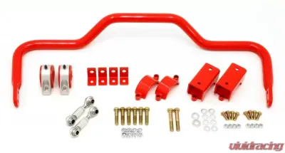 BMR Suspension Xtreme Anti-roll Bar Kit Rear Solid 1.375", 3" Red Axles Buick GS | Chevrolet Malibu | Oldsmobile 442 | Pontiac GTO 1964-1972 - XSB006R