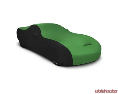 Coverking CVC3SS286 Satin Stretch 2-Tone Black Sides Synergy Green Center Custom Car Cover Lexus LC500 | LC500h 2017-2021 - CVC3SS286LX9460