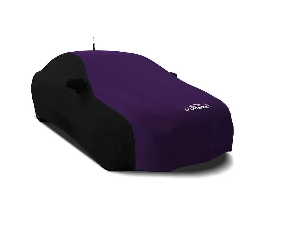 Coverking CVC4SS297 Satin Stretch 2-Tone Black Sides Plum Crazy Purple Center Custom Car Cover Lexus NX200t | NX300 2015-2021 - CVC4SS297LX9424