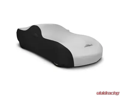Coverking CVC3SS2P1 Satin Stretch 2-Tone Black Sides Pearl White Center Custom Car Cover Lexus LC500 | LC500h 2017-2021 - CVC3SS2P1LX9460