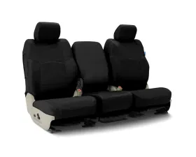 Coverking Custom Seat Covers 1 Row Ballistic Black Rear Toyota Tacoma 2016-2021