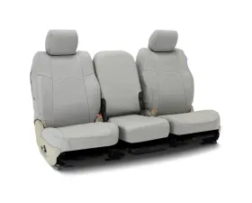 Coverking Custom Seat Covers 1 Row Genuine Leather Gray Rear Ford F-250 | F-350 Super Duty 2017-2018