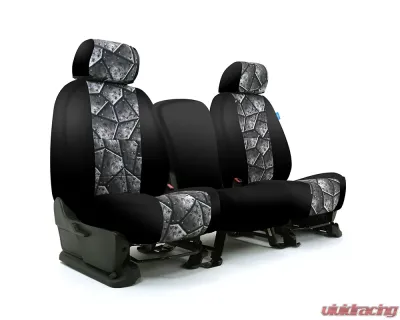 Coverking Custom Seat Covers 1 Row Neosupreme Armor with Black Sides Front Ford F-250 | F-350 Super Duty 2017-2021 - CSC2PD21FD9954
