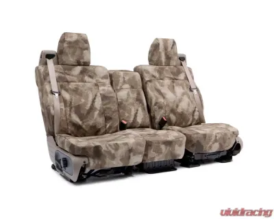 Coverking Custom Seat Covers 1 Row Ballistic A-Tacs Camo AU Arid/Urban Solid Front Ford F-250 | F-350 Super Duty 2008-2010 - CSCATC01FD7914