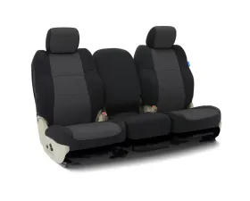 Coverking Custom Seat Covers 1 Row Neoprene Charcoal | Black Sides Front Chevrolet Colorado 2015-2021