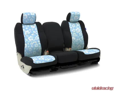 Coverking Custom Seat Covers 1 Row Neoprene Hawaiian Sky | Black Sides Front Nissan Xterra 2007-2009 - CSCF81NS7311