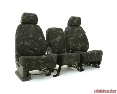 Coverking Custom Seat Covers 1 Row Ballistic Multi-Cam Black Front Ram 2500 | 3500 2012-2018 - CSCMC2DG9502
