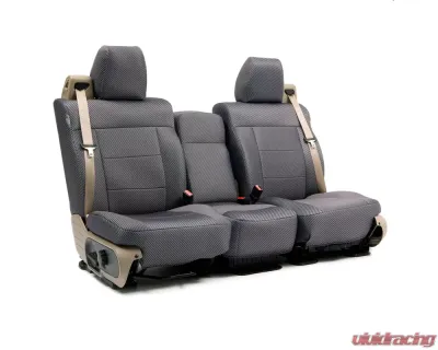 Coverking Custom Seat Covers 1 Row Neosupreme Carbon Fiber Solid Front Ford F-150 2005-2008 - CSCPD01FD7420