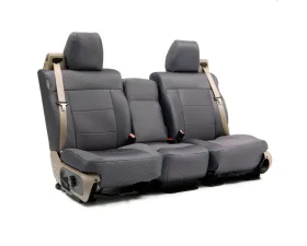 Coverking Custom Seat Covers 1 Row Neosupreme Carbon Fiber Solid Rear Toyota Camry 2007-2011