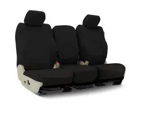 Coverking Custom Seat Covers 1 Row Poly Cotton Drill Black Front Subaru Impreza 2017-2021