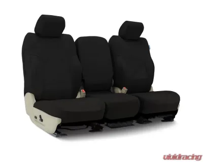Coverking Custom Seat Covers 1 Row Poly Cotton Drill Black Front Subaru Impreza 2017-2021 - CSC1P1SU9503