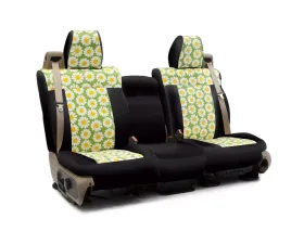 Coverking Custom Seat Covers 1 Row Neosupreme Floral with Black Sides Front Subaru Impreza 2017-2021