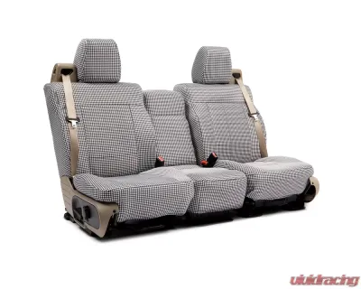 Coverking Custom Seat Covers 1 Row Neosupreme Houndstooth Solid Front Mini Cooper 2008-2014 - CSCPD03MN9222