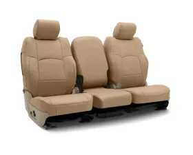Coverking Custom Seat Covers 1 Row Premium Leatherette Solid Cashmere Rear Subaru Impreza 2017-2021