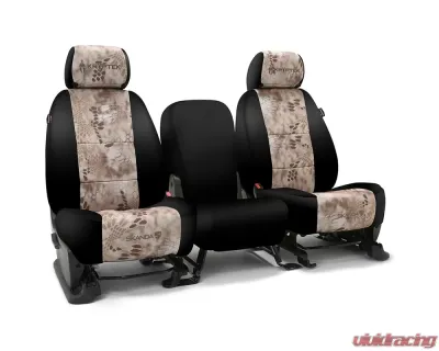 Coverking Skanda Custom Seat Covers 1 Row Neosupreme Kryptek Nomad with Black Sides Rear Toyota Tundra 2007-2012 - CSC2KT09TT7546