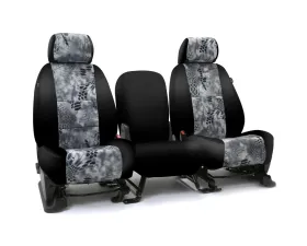 Coverking Skanda Custom Seat Covers 1 Row Neosupreme Kryptek Raid with Black Sides Front Subaru Impreza 2017-2021