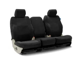Coverking Custom Seat Covers 1 Row Suede Solid Black Front Mini Cooper 2014-2021