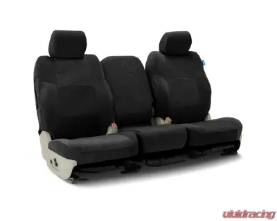Coverking Custom Seat Covers 1 Row Suede Solid Black Front Mini Cooper 2014-2021 - CSCC1MN9260
