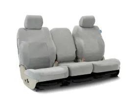 Coverking Custom Seat Covers 1 Row Suede Solid Gray Front Chrysler 300 2005-2009