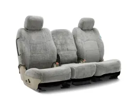 Coverking Custom Seat Covers 1 Row Snuggleplush Solid Gray Front Ford Mustang 2008-2009