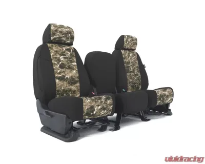 Coverking Skanda Custom Seat Covers 1 Row Neosupreme Mossy Oak Elements SandCRAB with Black Sides Front Subaru Impreza 2017-2021 - CSC2MO21SU9503