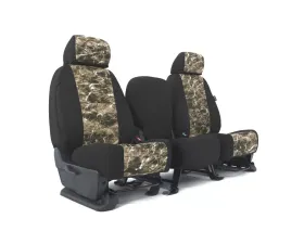 Coverking Skanda Custom Seat Covers 1 Row Neosupreme Mossy Oak Elements SandCRAB with Black Sides Rear Subaru Impreza 2017-2021