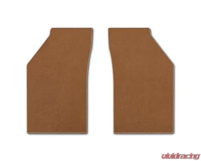 Coverking Premium Plush Designer Floor Mats Style A Medium Brown Front Jaguar XJ6 | XJ12 | XJRS | XJS 1976-1996 - DFMAM38JA9013A1