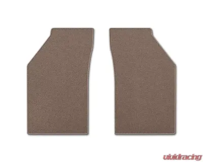 Coverking Premium Plush Designer Floor Mats Style A Light Mocha Front Ford Ranger 2019-2021 - DFMAM42FD10110A1