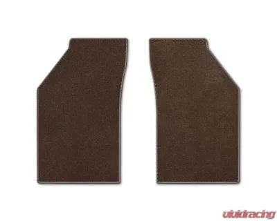 Coverking Premium Plush Designer Floor Mats Style A Dark Brown Front Cadillac SRX 2012-2016 - DFMAM43CD9241A1