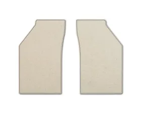 Coverking Premium Plush Designer Floor Mats Style A White Front Maserati Quattroporte 2013-2018