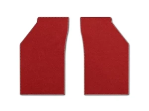 Coverking Premium Plush Designer Floor Mats Style A Red Front Chevrolet Monte Carlo 1970-1977 - DFMAM7CH9068A1 - Image 2
