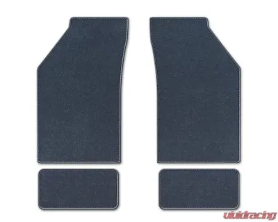 Coverking Premium Plush Designer Floor Mats Style B Medium Blue Front Center Ford F-150 2015-2022 - DFMBM11FD9869B3