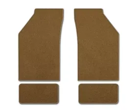 Coverking Premium Plush Designer Floor Mats Style B Brown Front Center Lincoln Mark V 1977-1979
