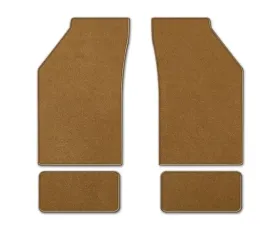 Coverking Premium Plush Designer Floor Mats Style B Brown Front Center Dodge Challenger 2015-2021