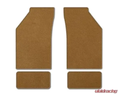 Coverking Premium Plush Designer Floor Mats Style B Brown Front Center Dodge Challenger 2015-2021 - DFMBM34DG9647B1